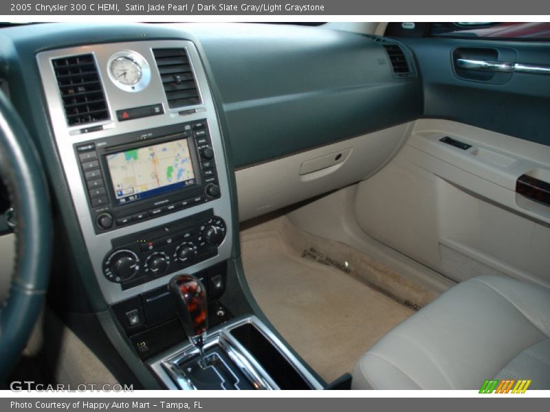 Satin Jade Pearl / Dark Slate Gray/Light Graystone 2005 Chrysler 300 C HEMI