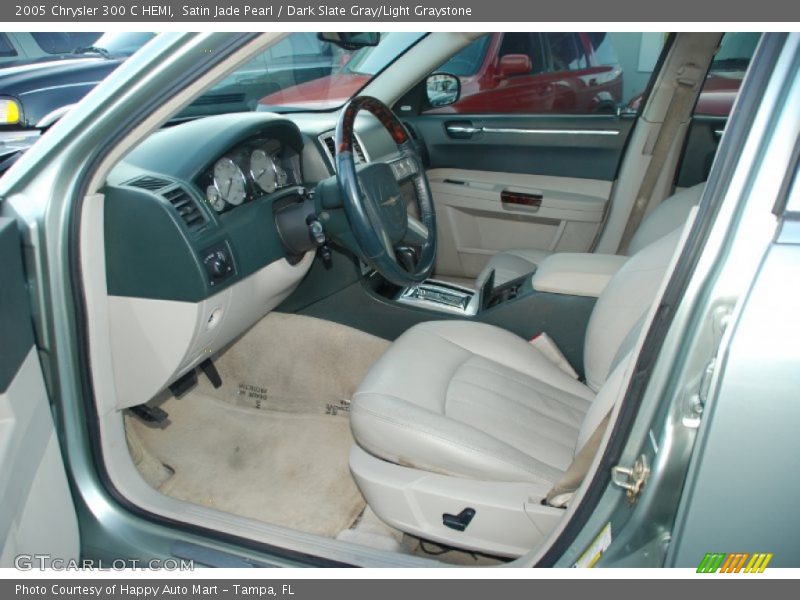 Satin Jade Pearl / Dark Slate Gray/Light Graystone 2005 Chrysler 300 C HEMI