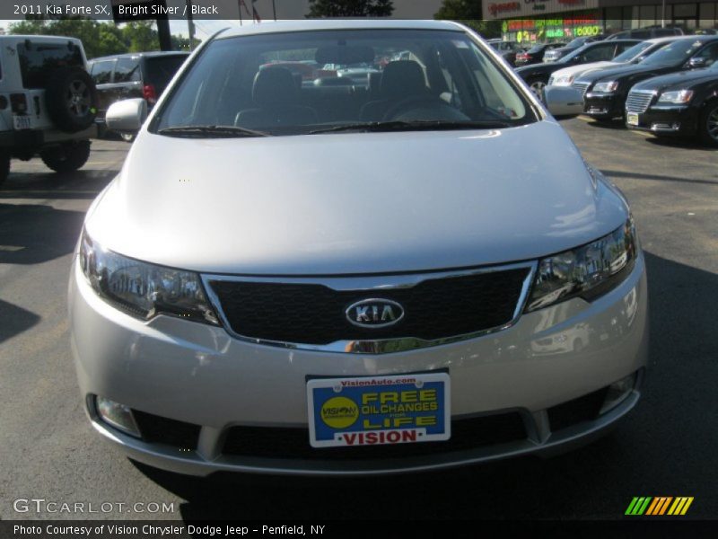 Bright Silver / Black 2011 Kia Forte SX