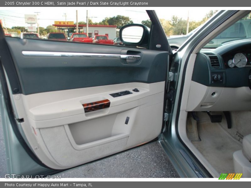 Satin Jade Pearl / Dark Slate Gray/Light Graystone 2005 Chrysler 300 C HEMI