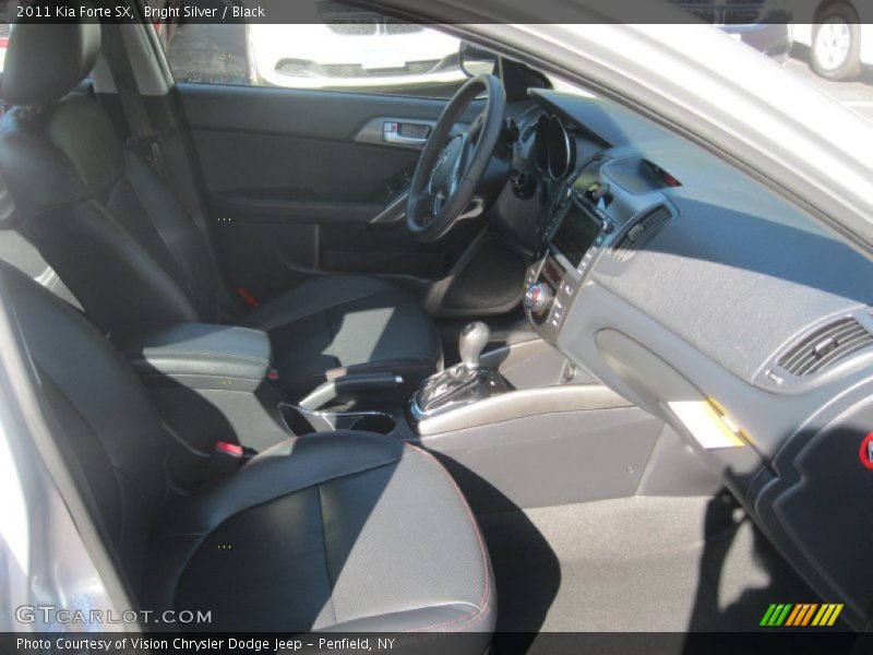 Bright Silver / Black 2011 Kia Forte SX