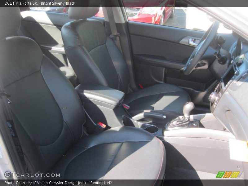 Bright Silver / Black 2011 Kia Forte SX