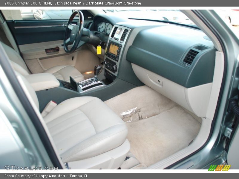 Satin Jade Pearl / Dark Slate Gray/Light Graystone 2005 Chrysler 300 C HEMI