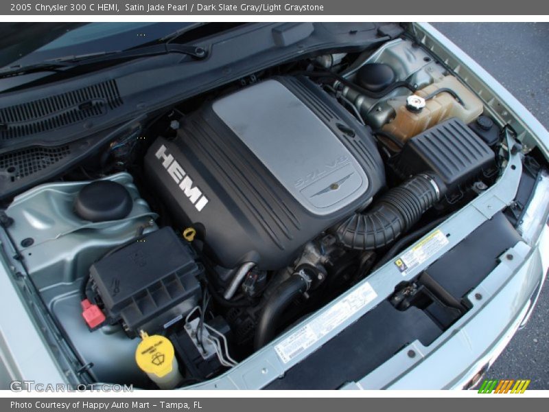 Satin Jade Pearl / Dark Slate Gray/Light Graystone 2005 Chrysler 300 C HEMI