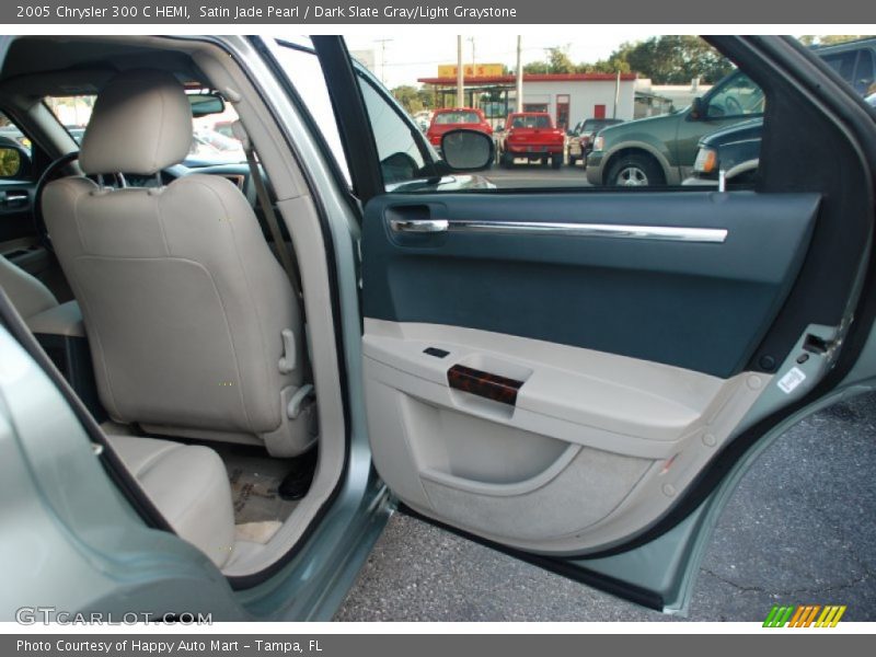 Satin Jade Pearl / Dark Slate Gray/Light Graystone 2005 Chrysler 300 C HEMI