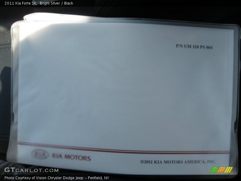 Bright Silver / Black 2011 Kia Forte SX