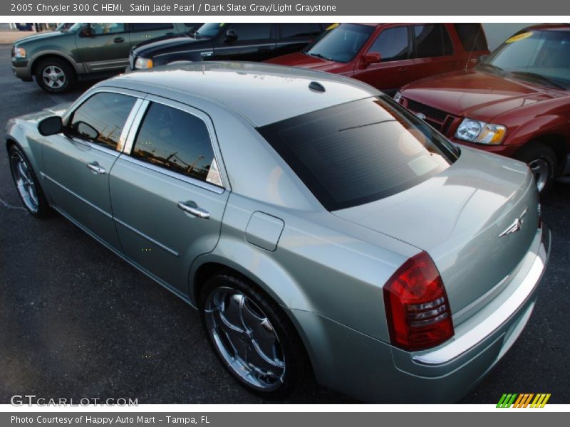 Satin Jade Pearl / Dark Slate Gray/Light Graystone 2005 Chrysler 300 C HEMI