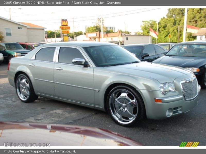Satin Jade Pearl / Dark Slate Gray/Light Graystone 2005 Chrysler 300 C HEMI