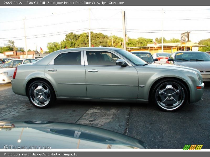 Satin Jade Pearl / Dark Slate Gray/Light Graystone 2005 Chrysler 300 C HEMI