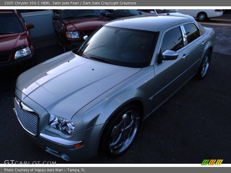 Satin Jade Pearl / Dark Slate Gray/Light Graystone 2005 Chrysler 300 C HEMI