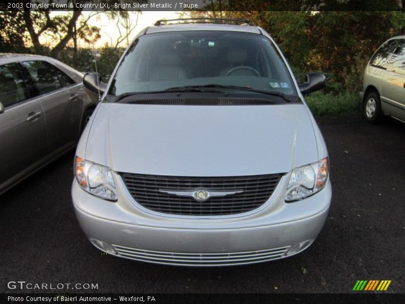 Bright Silver Metallic / Taupe 2003 Chrysler Town & Country LXi