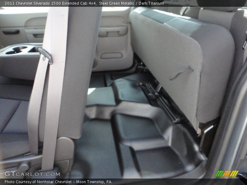 Steel Green Metallic / Dark Titanium 2011 Chevrolet Silverado 1500 Extended Cab 4x4