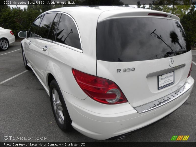 Arctic White / Black 2008 Mercedes-Benz R 350