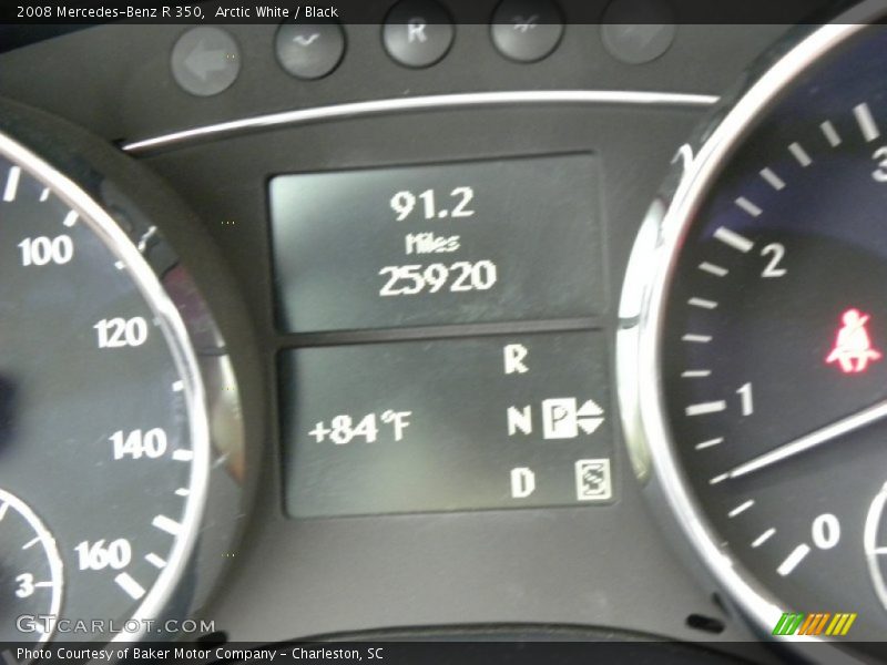 Arctic White / Black 2008 Mercedes-Benz R 350