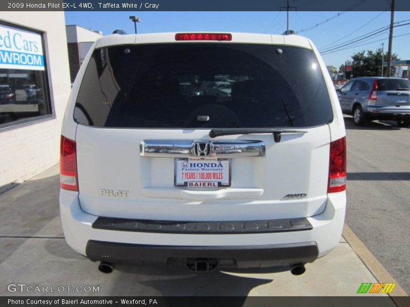 Taffeta White / Gray 2009 Honda Pilot EX-L 4WD