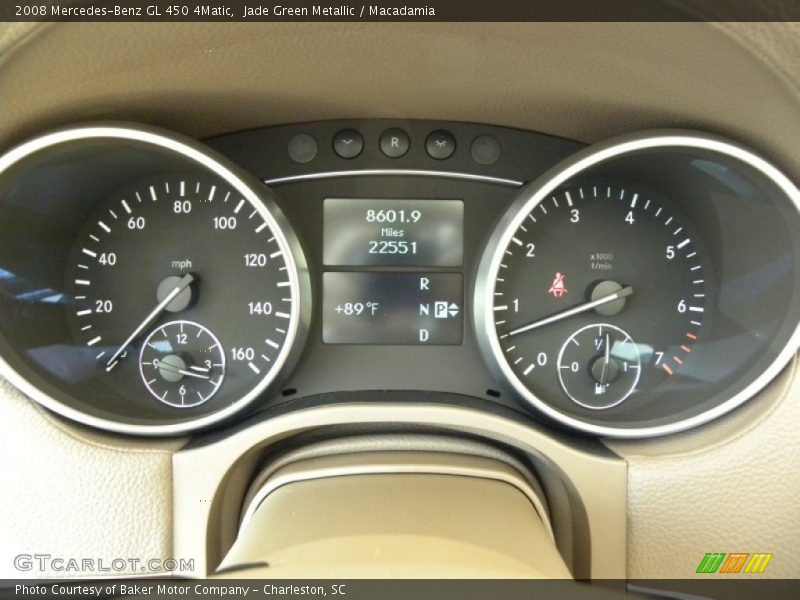 Jade Green Metallic / Macadamia 2008 Mercedes-Benz GL 450 4Matic