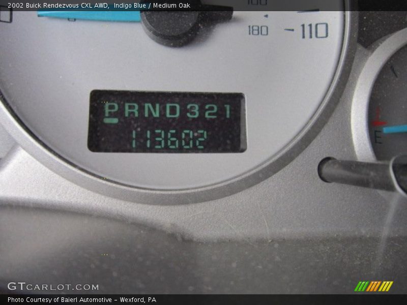 Indigo Blue / Medium Oak 2002 Buick Rendezvous CXL AWD