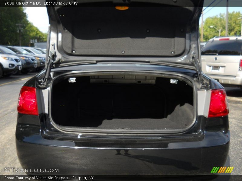 Ebony Black / Gray 2008 Kia Optima LX