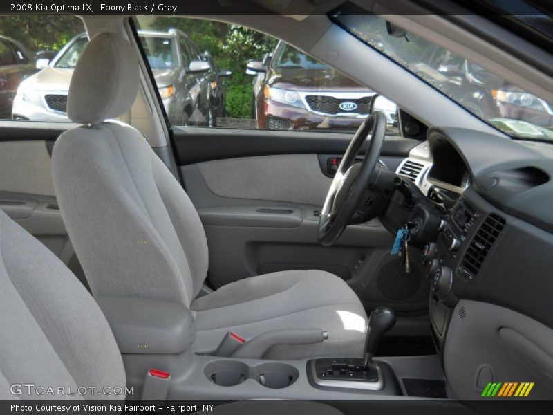 Ebony Black / Gray 2008 Kia Optima LX
