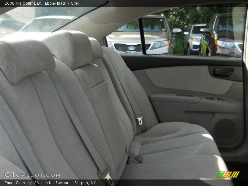 Ebony Black / Gray 2008 Kia Optima LX