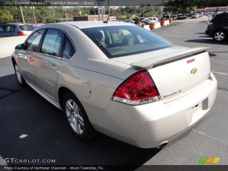 Gold Mist Metallic / Ebony 2012 Chevrolet Impala LT