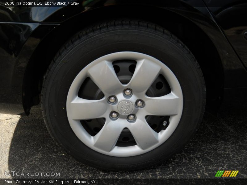 Ebony Black / Gray 2008 Kia Optima LX