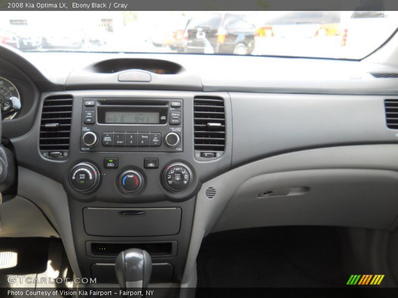 Ebony Black / Gray 2008 Kia Optima LX