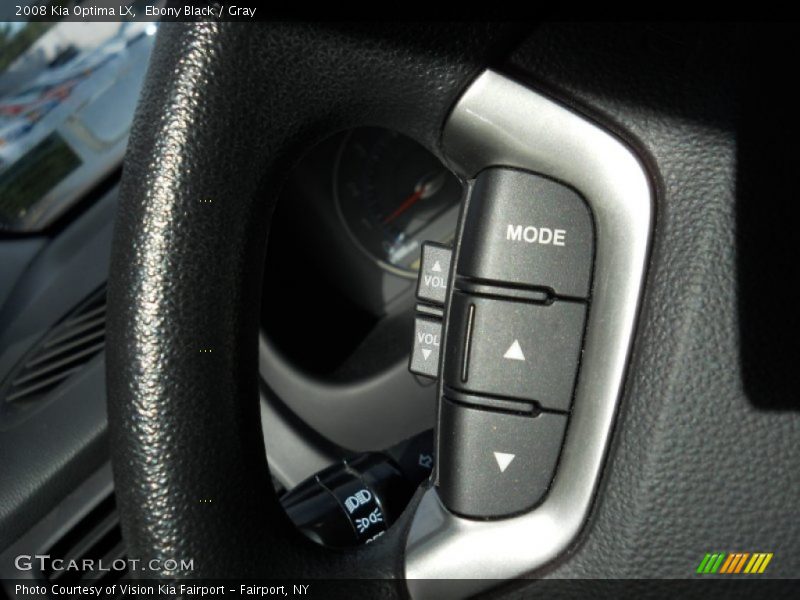 Ebony Black / Gray 2008 Kia Optima LX