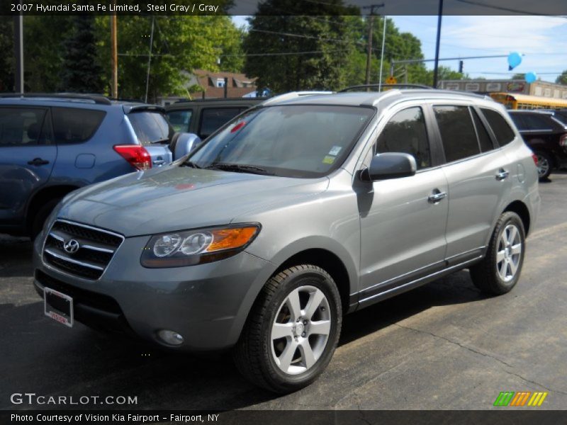 Steel Gray / Gray 2007 Hyundai Santa Fe Limited