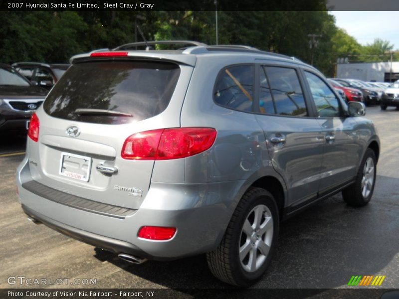 Steel Gray / Gray 2007 Hyundai Santa Fe Limited