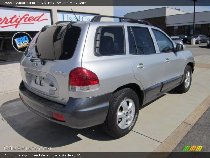 Smart Silver / Gray 2005 Hyundai Santa Fe GLS 4WD