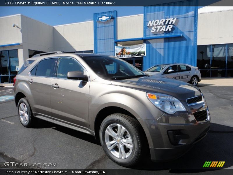 Mocha Steel Metallic / Jet Black 2012 Chevrolet Equinox LT AWD
