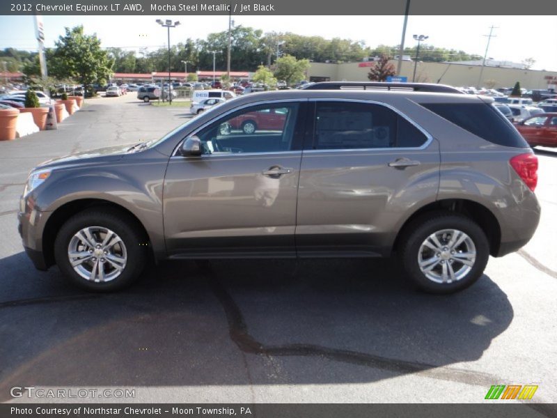 Mocha Steel Metallic / Jet Black 2012 Chevrolet Equinox LT AWD