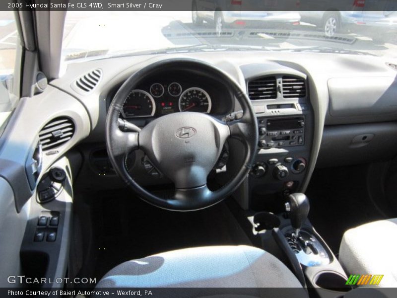 Smart Silver / Gray 2005 Hyundai Santa Fe GLS 4WD