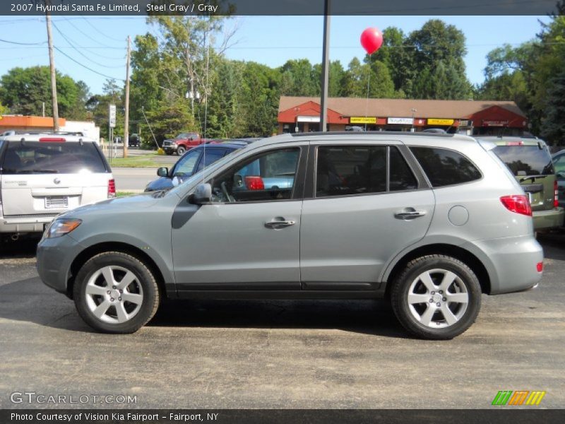 Steel Gray / Gray 2007 Hyundai Santa Fe Limited