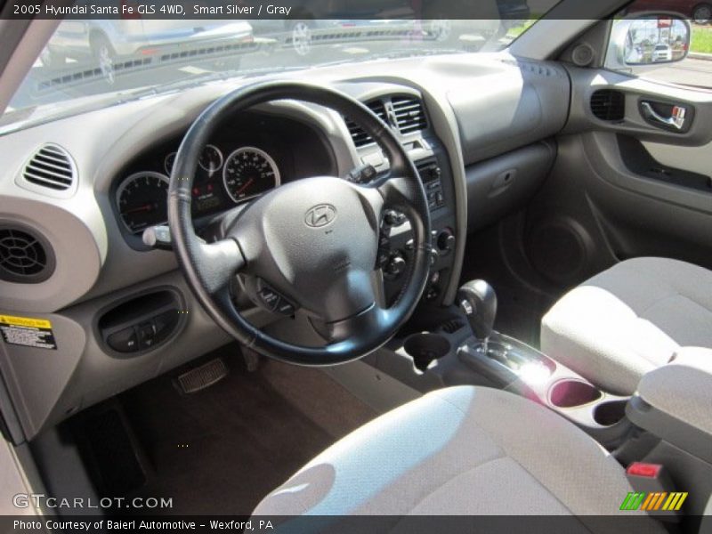 Smart Silver / Gray 2005 Hyundai Santa Fe GLS 4WD
