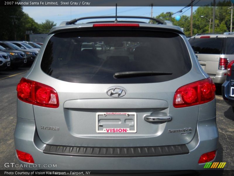 Steel Gray / Gray 2007 Hyundai Santa Fe Limited