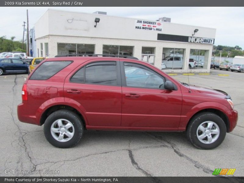 Spicy Red / Gray 2009 Kia Sorento LX 4x4
