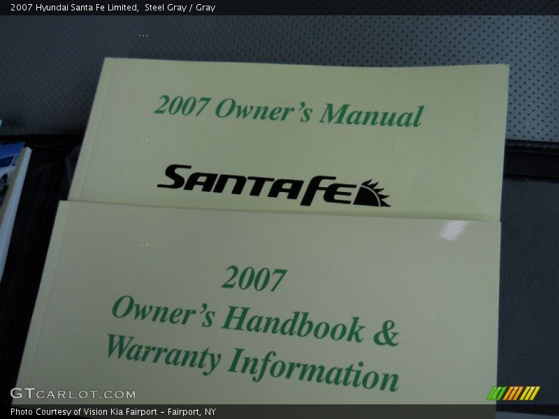 Steel Gray / Gray 2007 Hyundai Santa Fe Limited