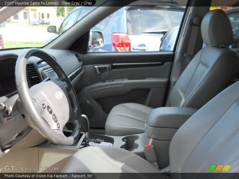 Steel Gray / Gray 2007 Hyundai Santa Fe Limited