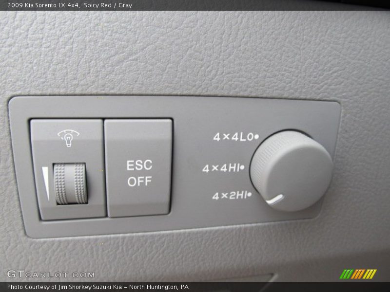 Controls of 2009 Sorento LX 4x4