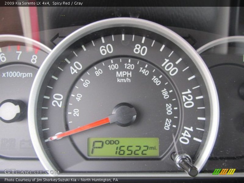 Spicy Red / Gray 2009 Kia Sorento LX 4x4