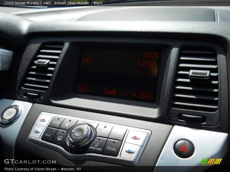 Brilliant Silver Metallic / Black 2009 Nissan Murano S AWD