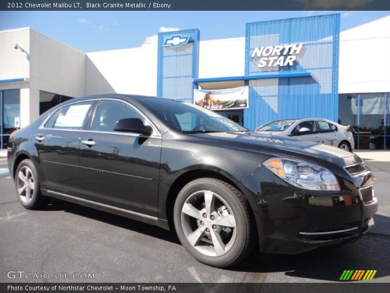 Black Granite Metallic / Ebony 2012 Chevrolet Malibu LT