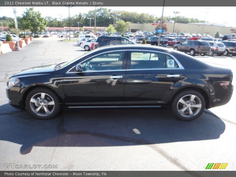 Black Granite Metallic / Ebony 2012 Chevrolet Malibu LT
