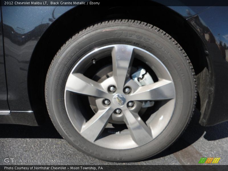 Black Granite Metallic / Ebony 2012 Chevrolet Malibu LT