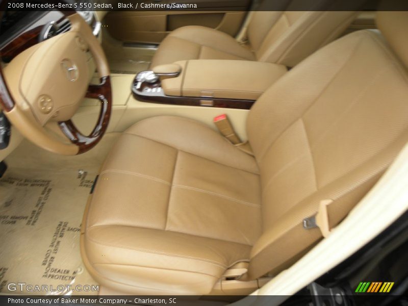 Black / Cashmere/Savanna 2008 Mercedes-Benz S 550 Sedan