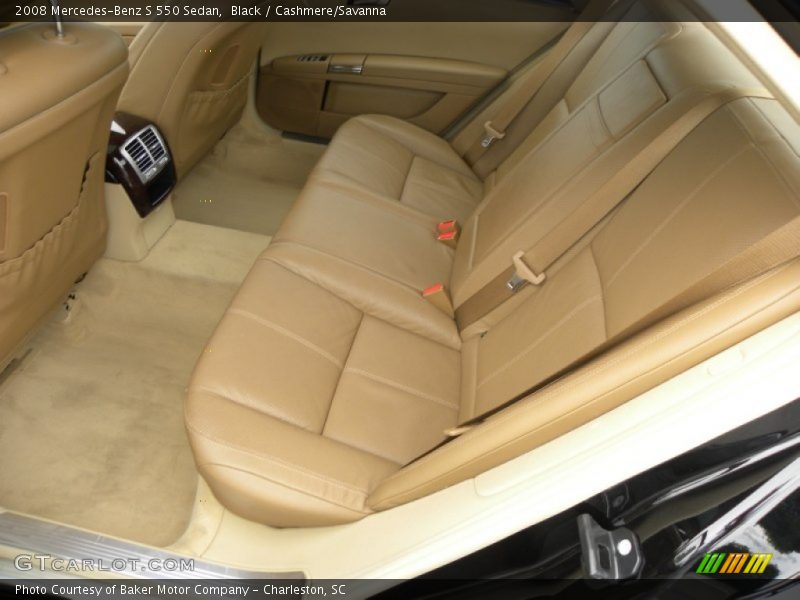 Black / Cashmere/Savanna 2008 Mercedes-Benz S 550 Sedan