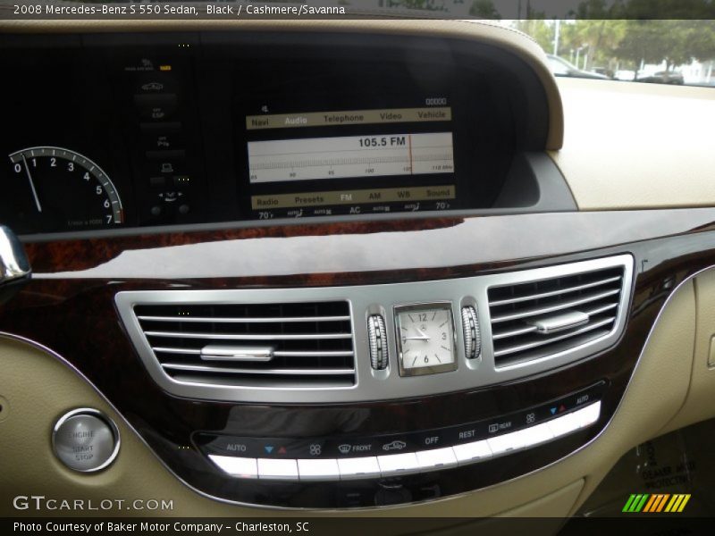 Black / Cashmere/Savanna 2008 Mercedes-Benz S 550 Sedan
