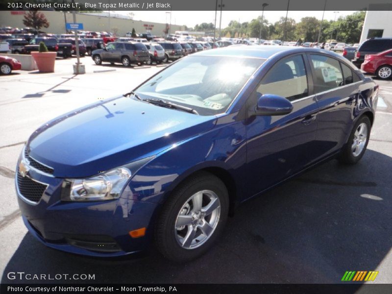 Blue Topaz Metallic / Jet Black 2012 Chevrolet Cruze LT